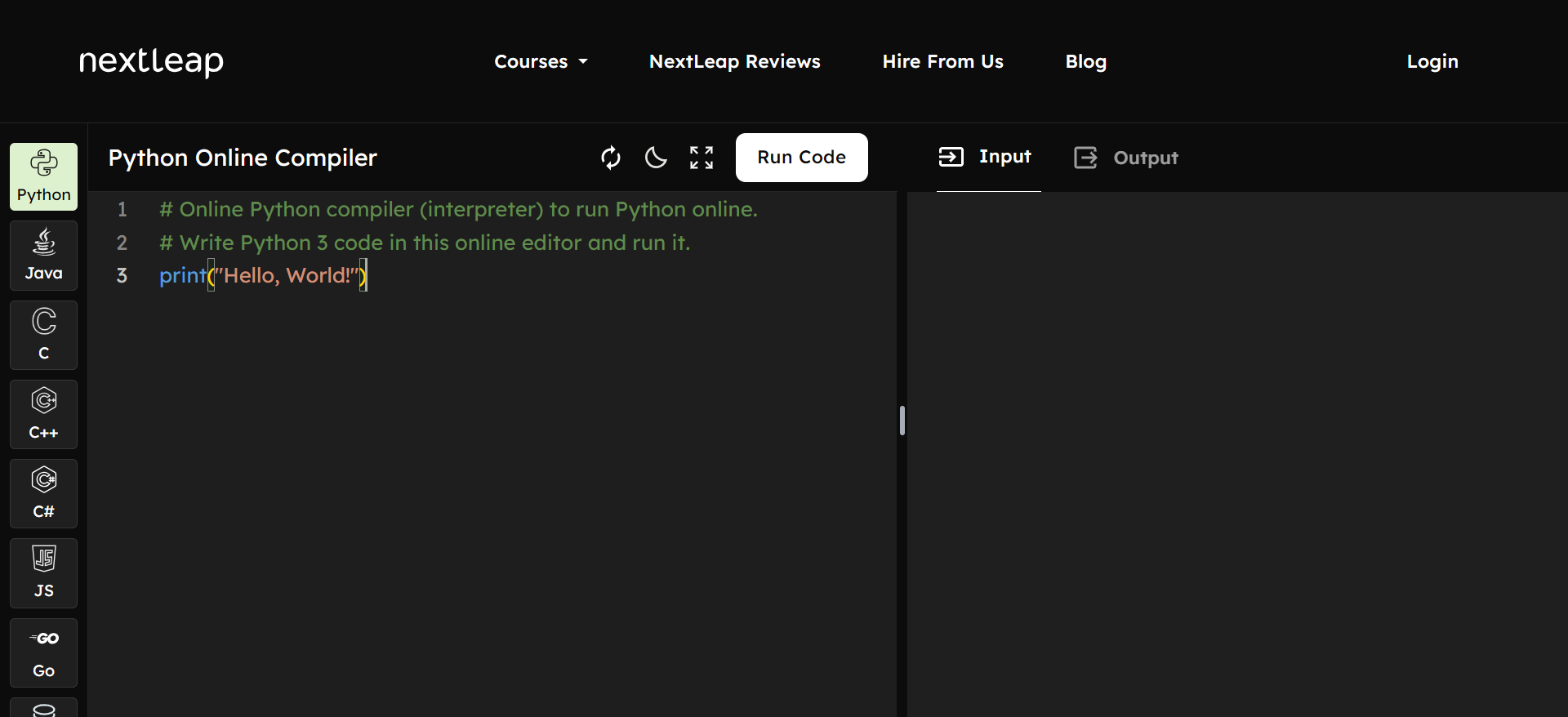 interpretador python online
