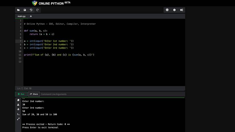 executar python no navegador