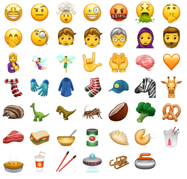 lista completa emojis ios mais recentes