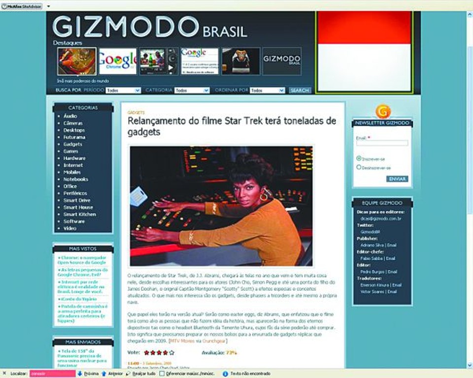 Notícias de tecnologia Brasil