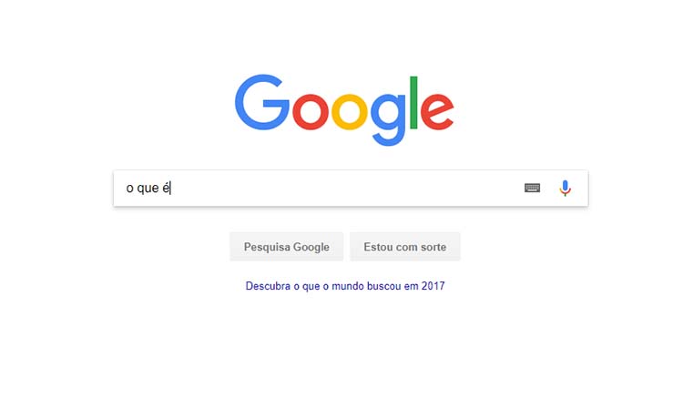 primeira página google