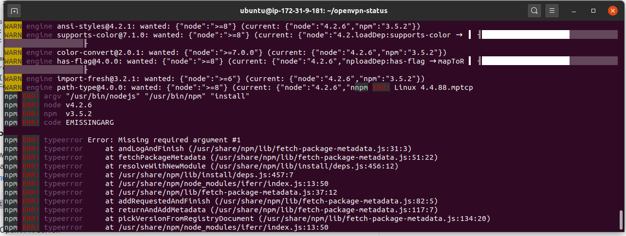 npm down