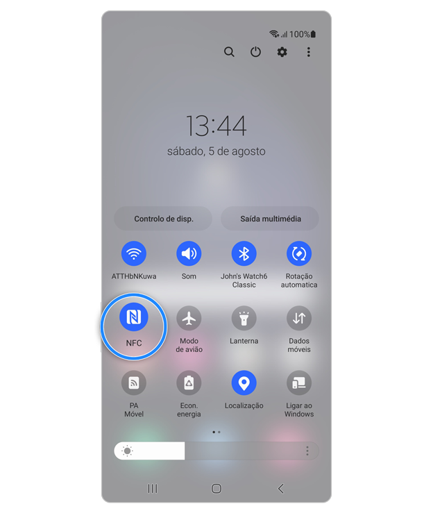 como ativar nfc samsung