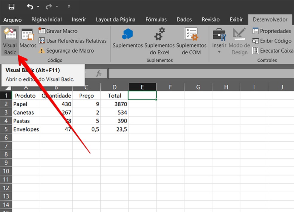 automação excel vba